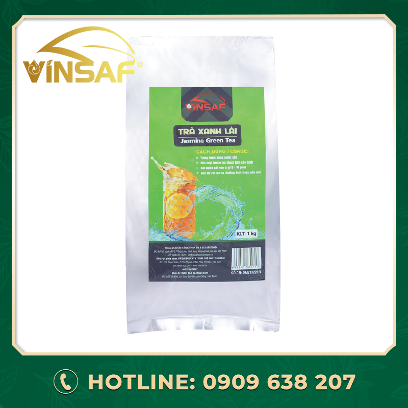Trà Xanh Lài VINSAF 1kg (pha trà chanh)